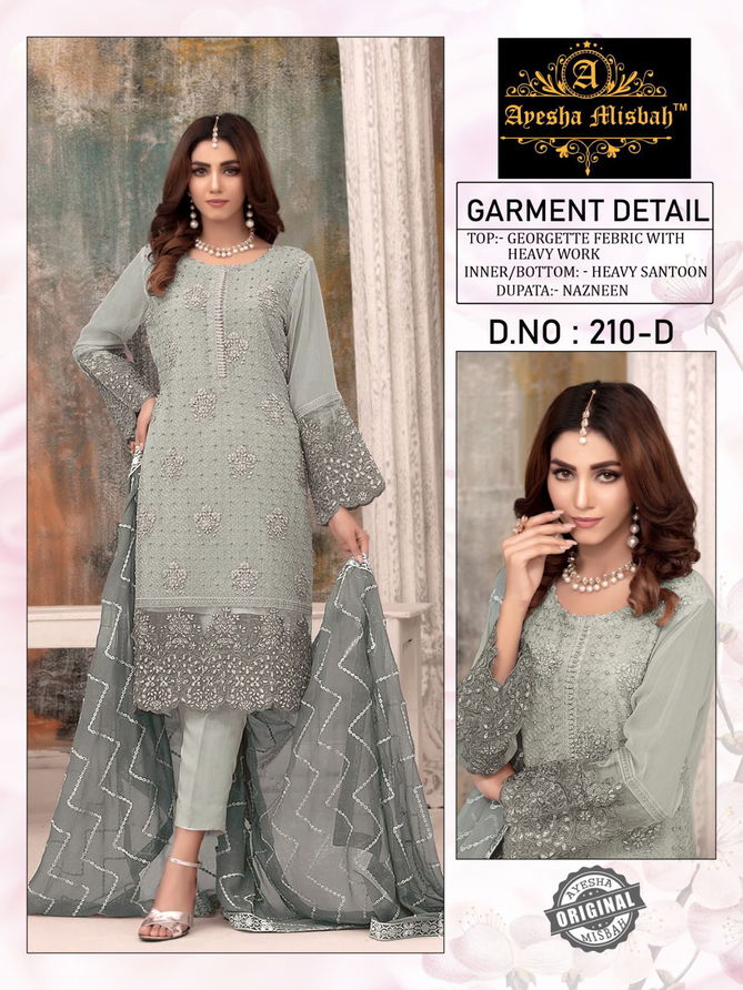 Ayesha Misbah 210 Pakistani Suits Catalog